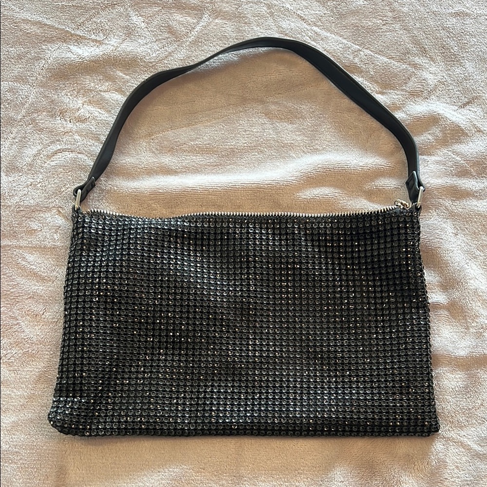 Wild Fable Black Sparkly Shoulder Bag